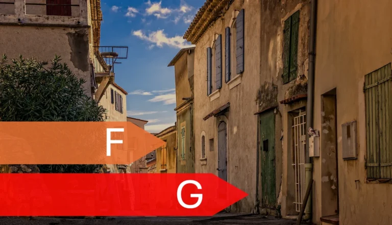 dpe f g location vente